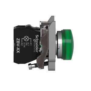 Lampka sygnalizacyjna 22mm zielona 24V AC/DC LED XB4BVB3