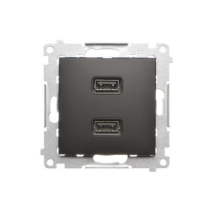 DC2USB.01/49
Ładowarka USB podwójna, A+A, 2,1A, czarny mat