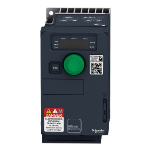 Przemiennik częstotliwości ATV320 1 fazowe 200/240VAC 50/60Hz 0.37kW 3.3A IP20
ATV320U04M2C