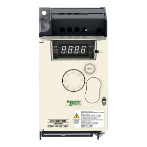 Przemiennik częstotliwości ATV12 1 fazowe 200/240VAC 50/60Hz 0.75kW 4.2A IP20
ATV12H075M2