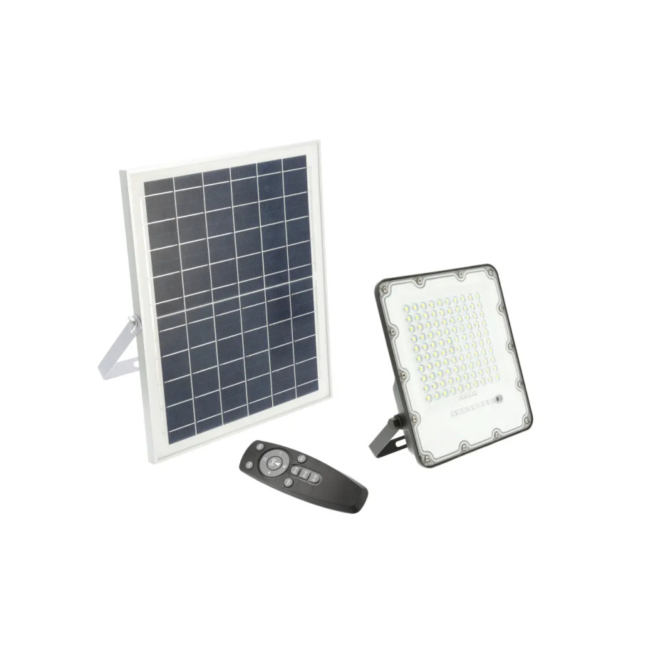 Naświetlacz LED solarny BRAVOS 100W 1000lm 6400K IP65 pilot 3y LD-BRAVOS100W-64