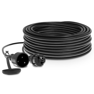 Przedłużacz IP44 16A H05RR-F 3X2,5 20mb czarny W-97288