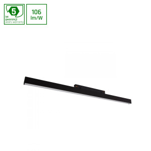 Oprawa LINE M na szynoprzewód 602x23x42mm 17W 100st czarna SYSTEM SHIFT WLD+40009