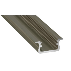 Profil aluminiowy podtynkowy do taśm LED typ B INOX 2,02m