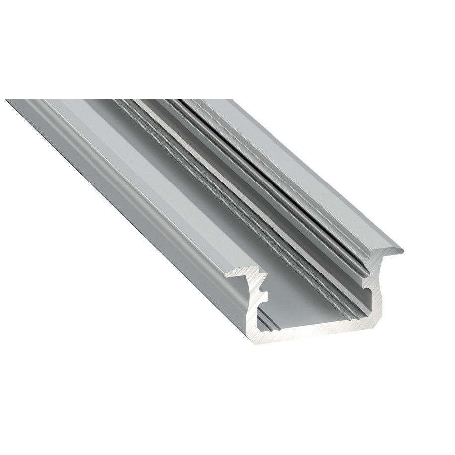 Profil aluminiowy podtynkowy do taśm LED typ B srebrny anodowany 2,02m