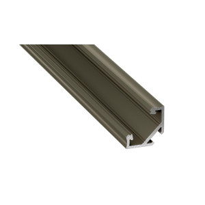 Profil aluminiowy narożny do taśm LED typ C INOX 2,02m