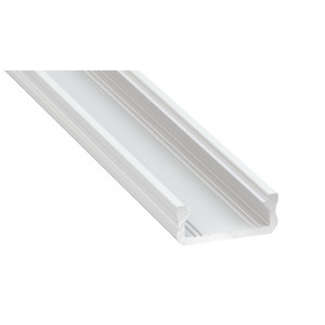 Profil aluminiowy natynkowy płaski typu D biały do taśmy LED 2 m
