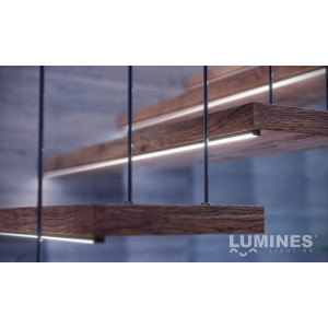 Profil aluminiowy natynkowy płaski typu D biały do taśmy LED 2 m