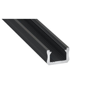 Profil aluminiowy natynkowy typu slim X czarny do taśmy LED 2mb