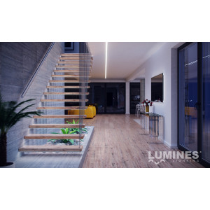 Profil aluminiowy natynkowy typu slim X czarny do taśmy LED 2mb