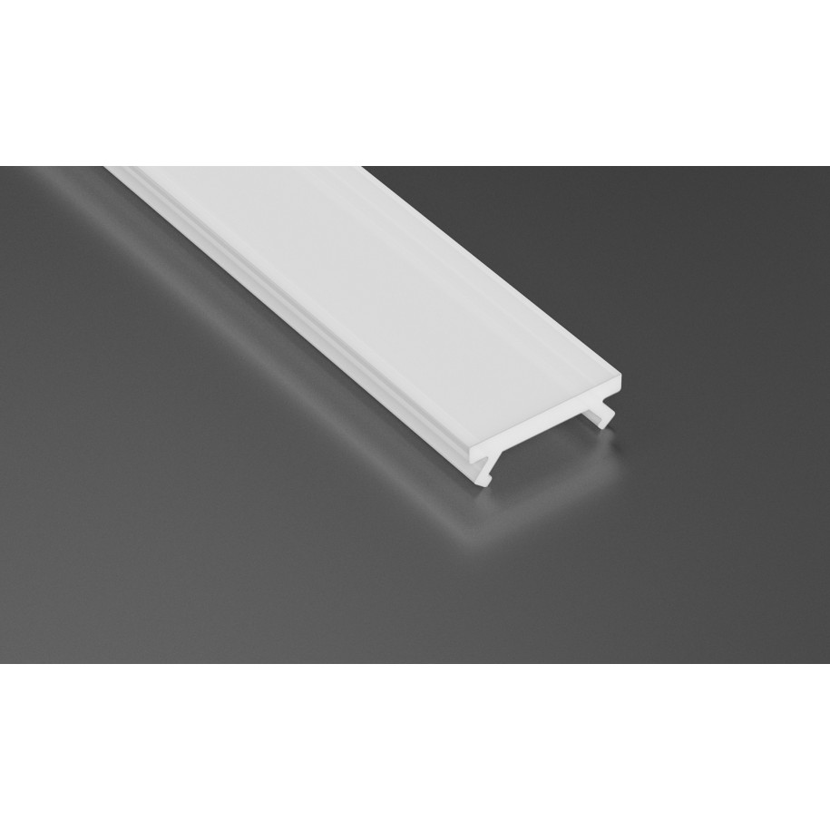 Klosz do profilu aluminiowego LED typu slim X mleczny 2mb