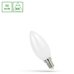 Żarówka LED świecowa E-14 5,5W COG MILKY WOJ+14392_5.5W
