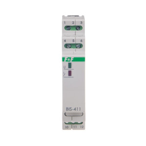 Przekaźnik bistabilny włącz/wyłącz 1P 16A separowany 165-265V AC Inrush BIS-411-LED