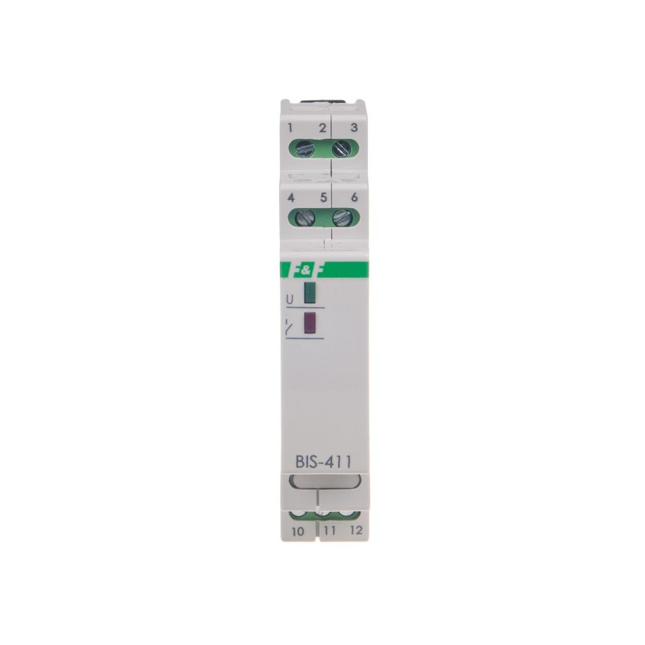 Przekaźnik bistabilny włącz/wyłącz 1P 16A separowany 165-265V AC Inrush BIS-411-LED