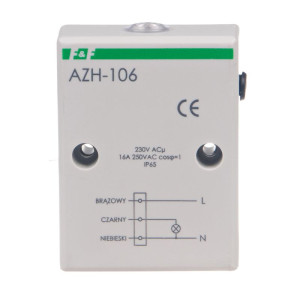 Automat zmierzchowy 16A 230V 2-1000lx obudowa IP65 AZH-106