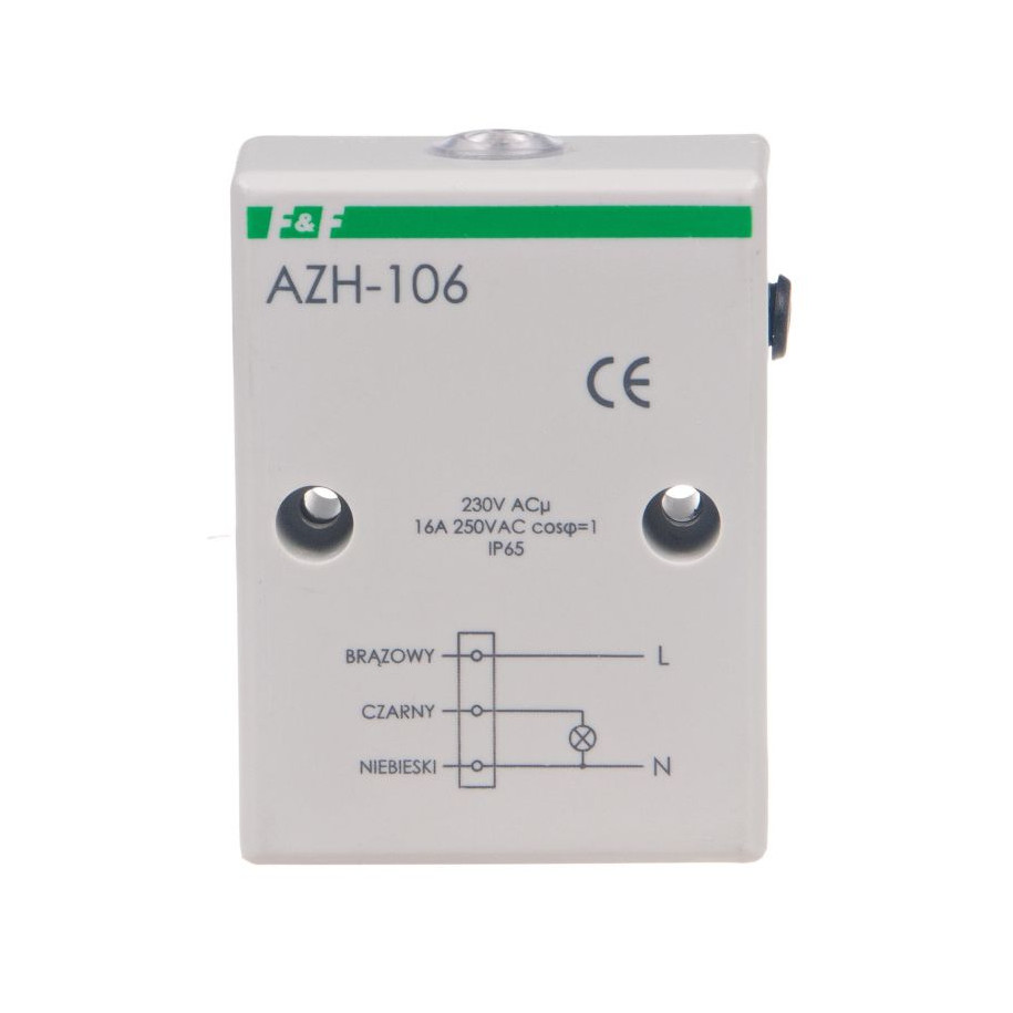 Automat zmierzchowy 16A 230V 2-1000lx obudowa IP65 AZH-106