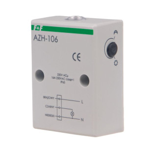 Automat zmierzchowy 16A 230V 2-1000lx obudowa IP65 AZH-106