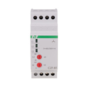 Przekaźnik zaniku i asymetrii faz 10A 1P 0,5-5sek 40-80V CZF-BT