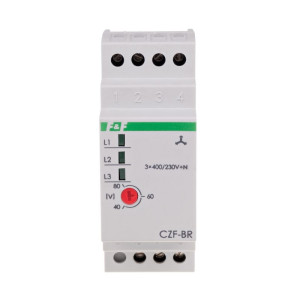 Przekaźnik zaniku i asymetrii faz 10A 1P 4sek 40-80V CZF-BR
