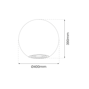 Kula ogrodowa Globo FI400 1xE27