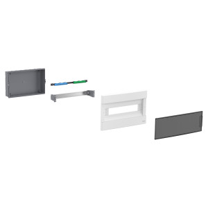 Rozdzielnica modułowa podtynkowa 1x18 IP40 drzwi transparentne, Easy9 EU EZ9EU-1-18-PT-T EZ9EUA118 Schneider Electric