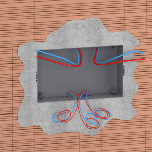 Rozdzielnica modułowa podtynkowa 1x18 IP40 drzwi transparentne, Easy9 EU EZ9EU-1-18-PT-T EZ9EUA118 Schneider Electric