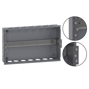 Rozdzielnica modułowa podtynkowa 1x18 IP40 drzwi transparentne, Easy9 EU EZ9EU-1-18-PT-T EZ9EUA118 Schneider Electric