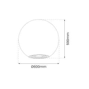 Kula ogrodowa Globo FI600 1xE27 EKO0459