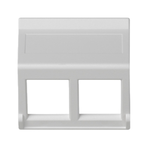 KB080/9
Plakietka teleinformatyczna, K45, do adapterów MD, podwójna bez osłon skośna, 45×45mm, czysta biel