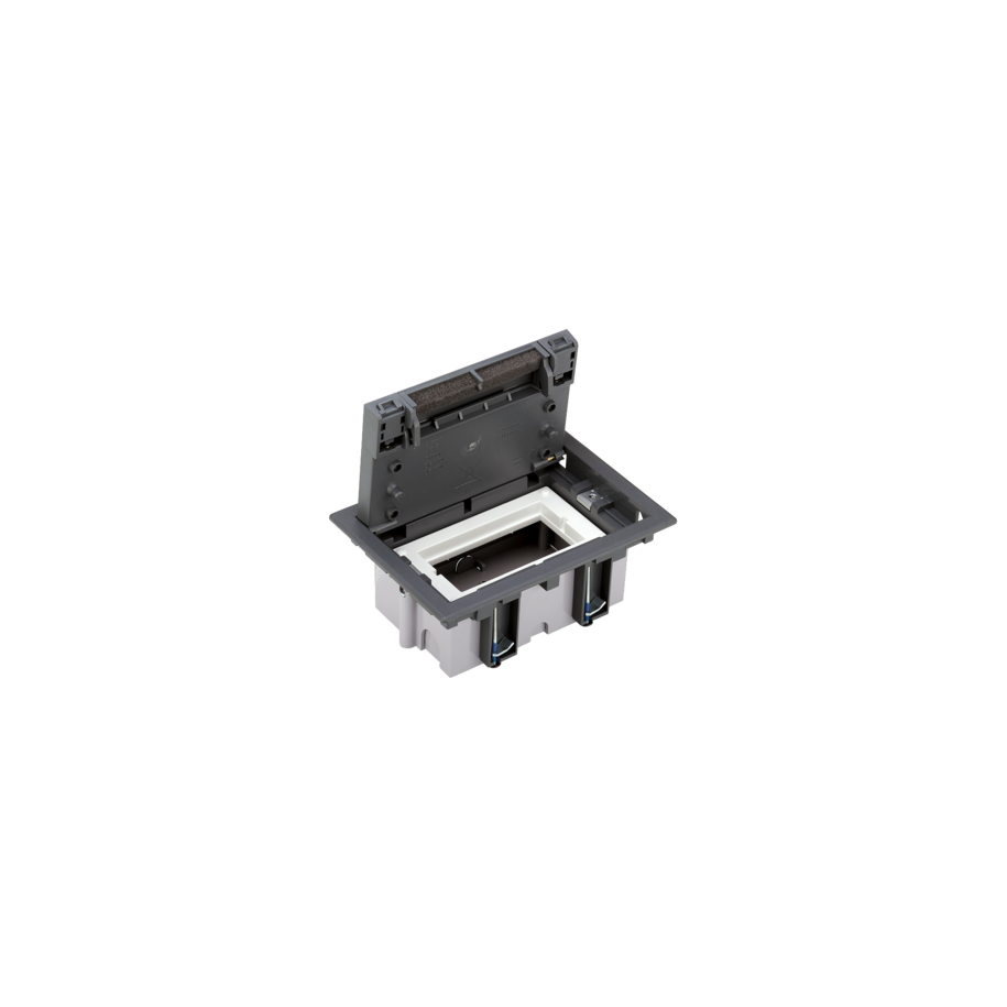 SF170/1
Puszka podłogowa, SF, prostokątna, 2×K45, 1×CIMA, 70mm÷105mm, IK08, szary
