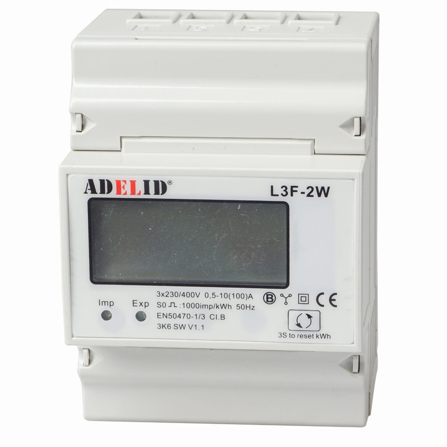 Lcznik energii 3-fazowy, 2-kierunkowy + reset L3F-2W