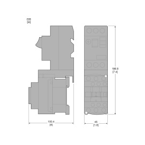 Element łączący 3P 32A wyłącznik GV2 i stycznik LC1D09...38 GV2AF3