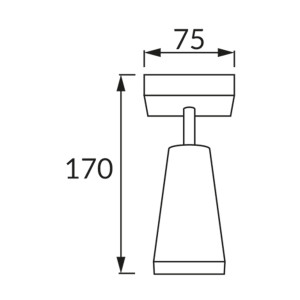 Oprawa ścienno-sufitowa SANA GU10 1D WHITE 04141