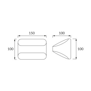 Oprawa dekoracyjna ścienna BETI LED C 5W 4000K 03100