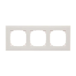 Simon 55 Ramka 3-krotna Nature Szkło classic białe TRN3/181