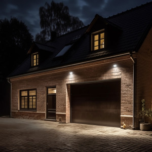 Naświetlacz NOCTIS LUX 4 20W 4000K IP44 z czujnikiem ruchu czarny  SLI029071NW_CZUJNIK_PW