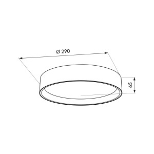 Plafon dekoracyjny LED BENTO 18W 4000K W/G ORO33367
