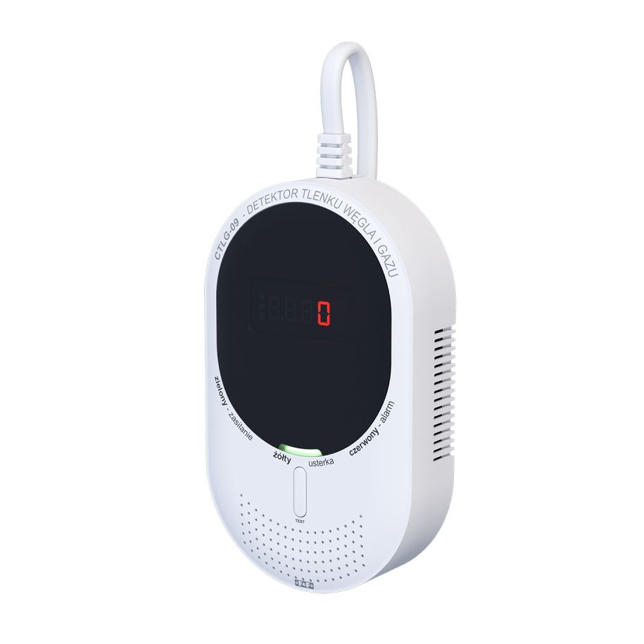 Detektor tlenku węgla i gazu CTLG-09
