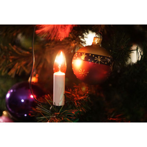 Tradycyjne lampki choinkowe świeczki KCH-5 PRL