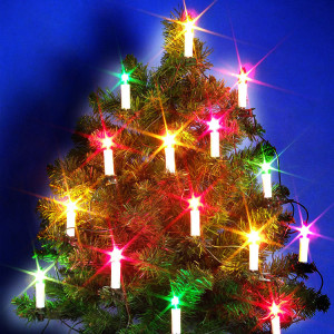 Tradycyjne lampki choinkowe świeczki KCH-5 PRL