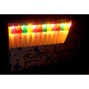 Tradycyjne lampki choinkowe świeczki KCH-5 PRL