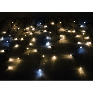 Lampki zew. sople LZS-LED-FLASH ciepłobiałe z zimnym flashem LZS-LED-100G CB/FLASH ZB