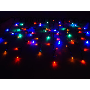 Lampki choinkowe LED zewnętrzne sople 100 sztuk z dodatkowym gniazdem LZS-LED100G mix LZS-LED-100G MIX