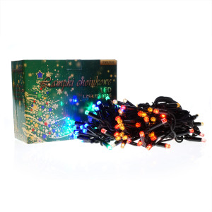 Lampki choinkowe LED zewnętrzne sople 100 sztuk z dodatkowym gniazdem LZS-LED100G mix LZS-LED-100G MIX
