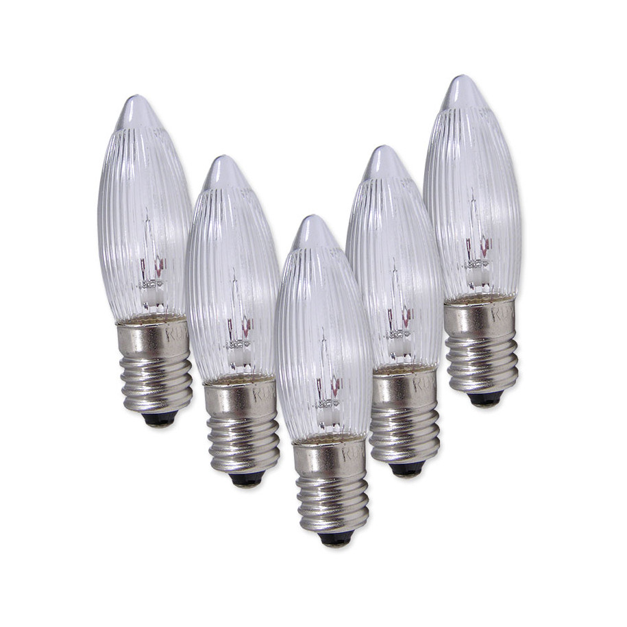 Żarówka choinkowa E10 34V 3W 5 szt.