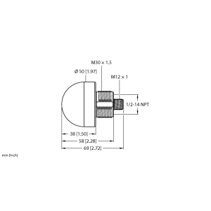 Sygnalizacja LED wskaźnik ostrzegawczy K50LGRYPQ 3075671