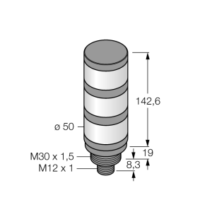 Oświetlenie sygnalizacyjne LED kolumna świetlna TL50GYRQ 3081861