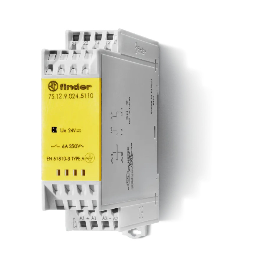 Modułowy przekaźnik bezpieczeństwa 1Z 1R 24V DC 7S.12.9.024.5110
