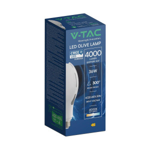 Żarówka LED V-TAC CREE CHIP 36W E27 110Lm/W VT-240 4000K 4000lm 21284-6