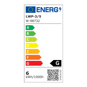 Oprawa przenośna warsztatowa LED 6W 250lm z hakiem LWP-3/5